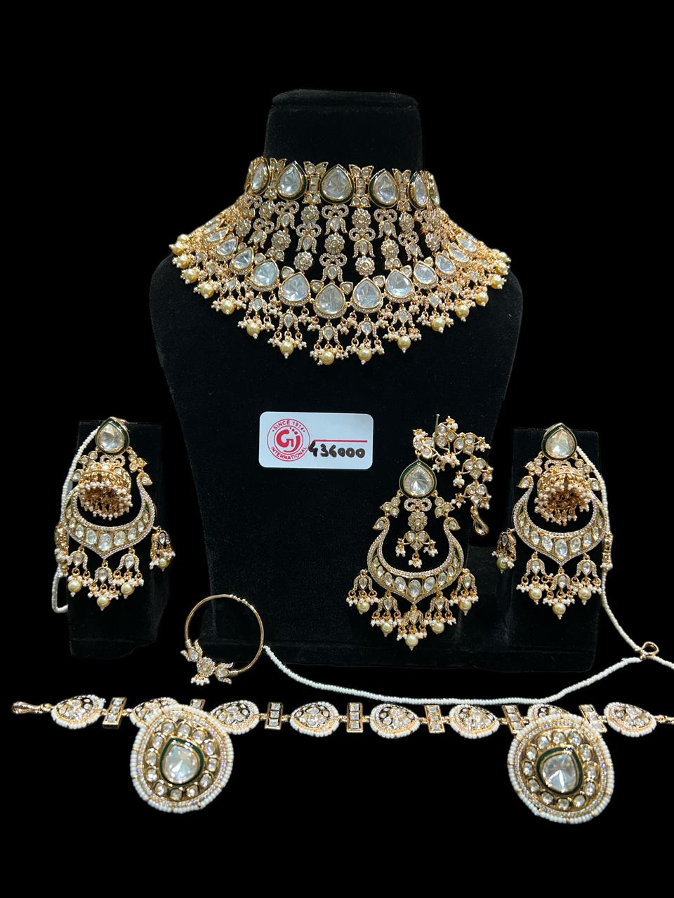 kundan mini bridal heavy set